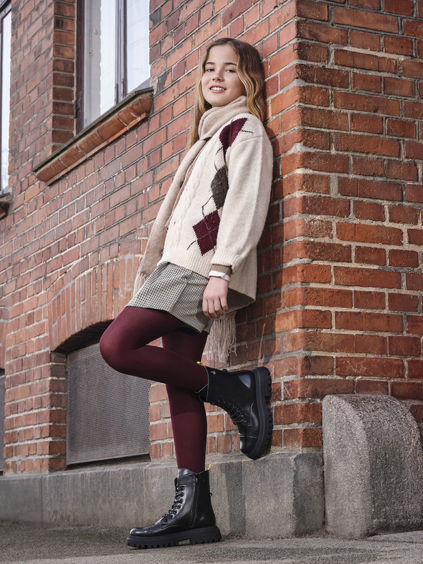 Geox Черни детски боти за момичета Geox Maquinnerns Girl