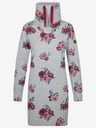 Loap Светлосива дамска рокля на цветя LOAP Ebuna