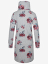 Loap Светлосива дамска рокля на цветя LOAP Ebuna