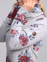 Loap Светлосива дамска рокля на цветя LOAP Ebuna