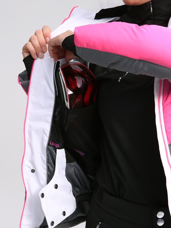 Loap Сиво и розово дамско ски яке LOAP ORINNA