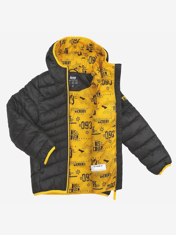 Loap Черно ватирано зимно яке за момчета LOAP INTERMO