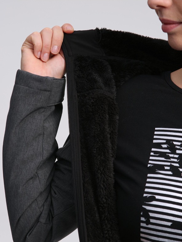 Loap Черно-сиво дамско софтшел яке LOAP LUKA