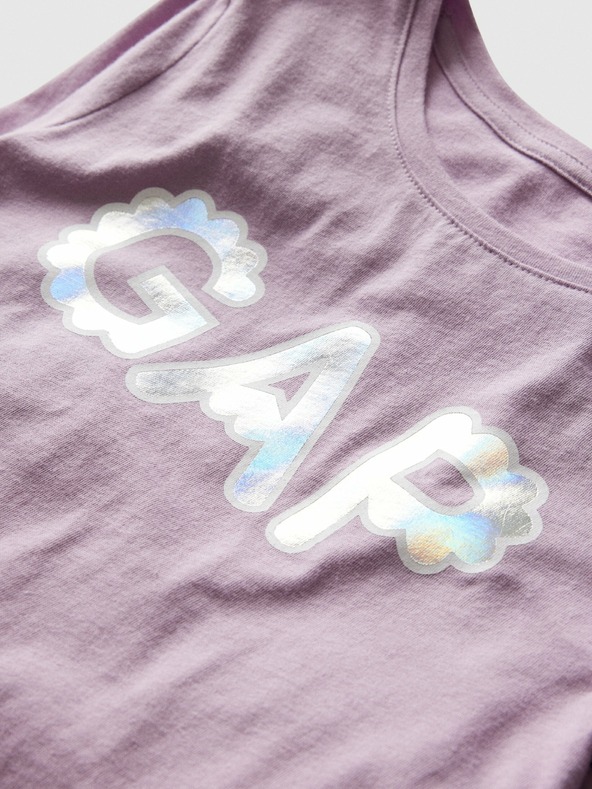 GAP Детска тениска с метално лого Gap