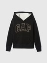 GAP Бебешки суитшърт от шерпа с логото на GAP