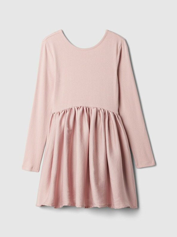 GAP Детска рокля със сатенена пола GAP