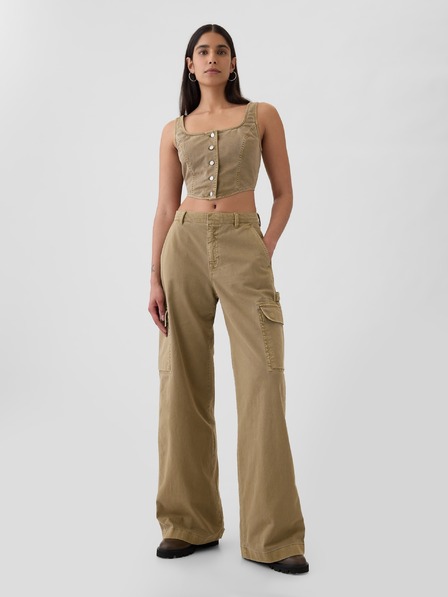 GAP Панталон с джобове Baggy Khaki Cargo GAP