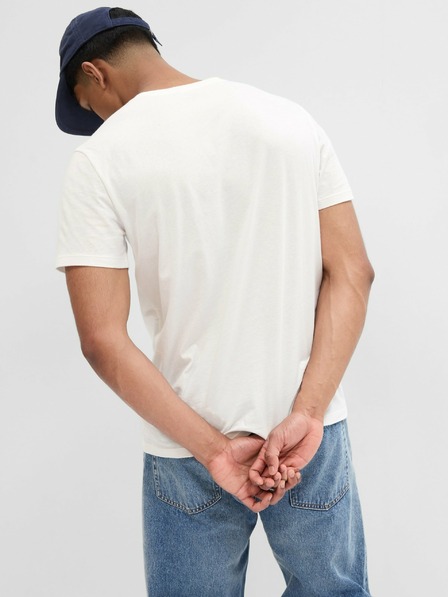 GAP Тениска с принт и лого GAP