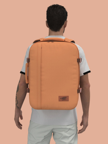 CabinZero Кафява дамска раница CabinZero Classic 44L Gobi sands