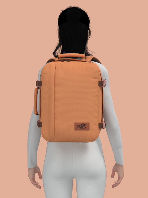 CabinZero Кафява раница CabinZero Classic 28L Gobi sands