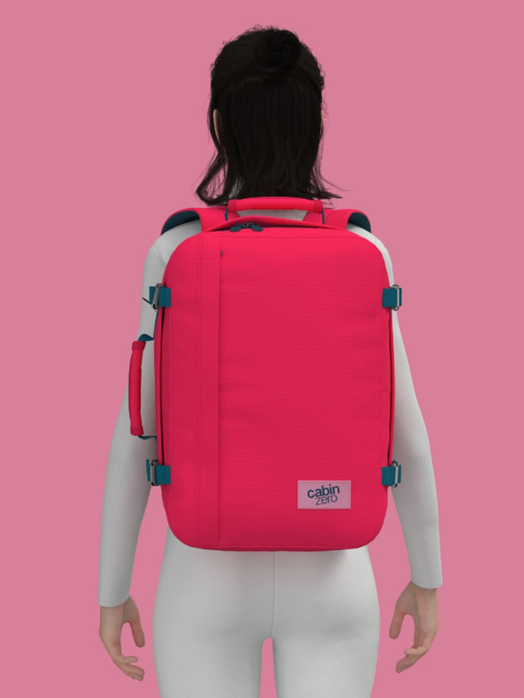 CabinZero Червена раница CabinZero Classic 36L Miami magenta