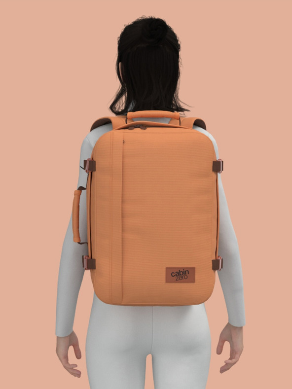 CabinZero Кафява раница CabinZero Classic 36L Gobi sands