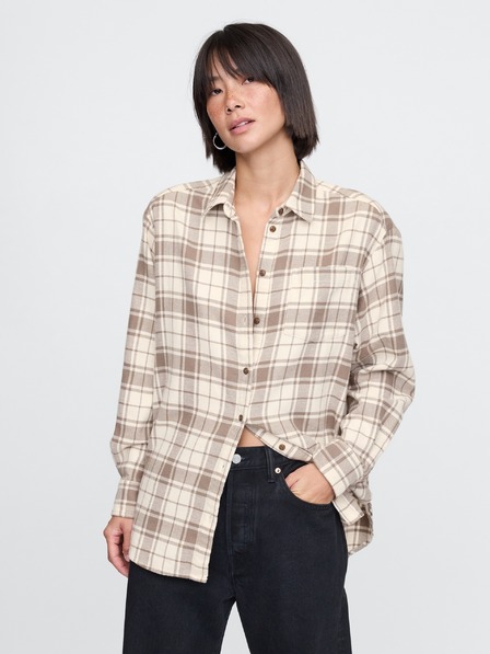 GAP Oversize фланелена риза Big Shirt GAP