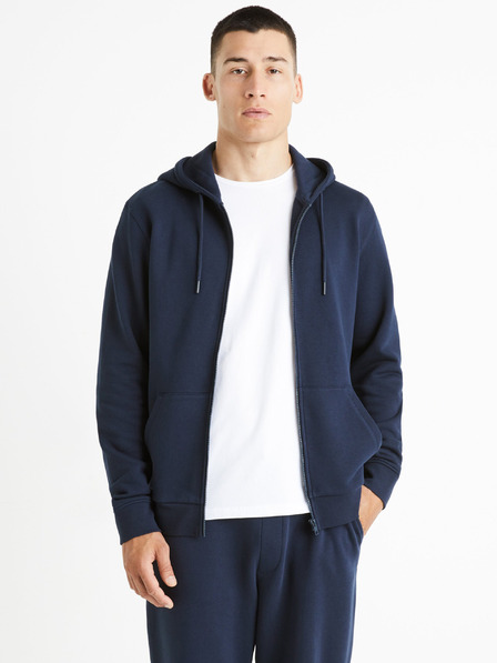 Celio Тъмно син мъжки основен суитшърт Celio Fethree
