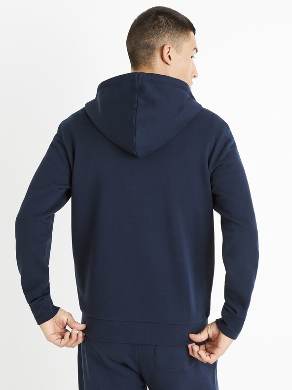 Celio Тъмно син мъжки основен суитшърт Celio Fethree
