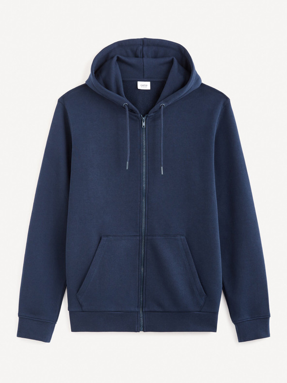 Celio Тъмно син мъжки основен суитшърт Celio Fethree