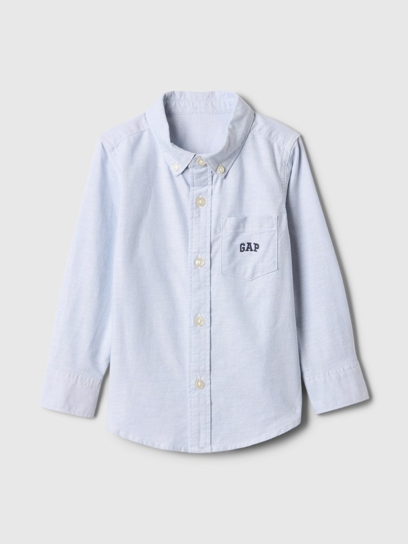 GAP Baby oxford риза с лого GAP