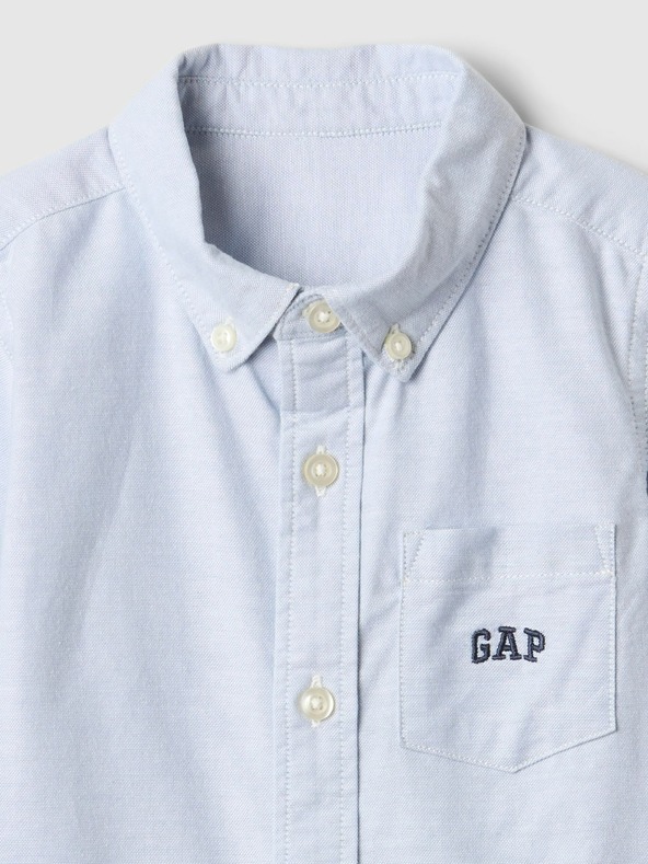 GAP Baby oxford риза с лого GAP