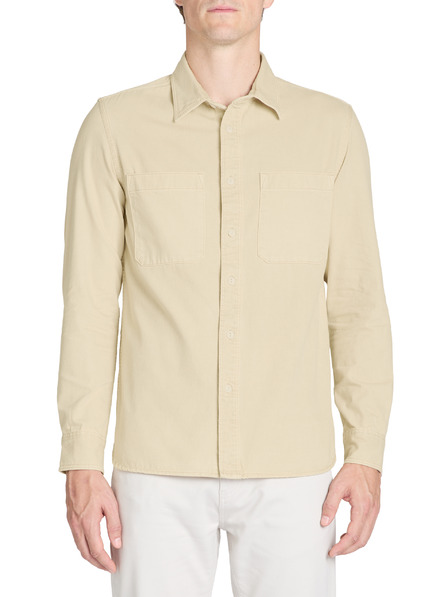 Celio Бежова мъжка памучна риза Celio Janime
