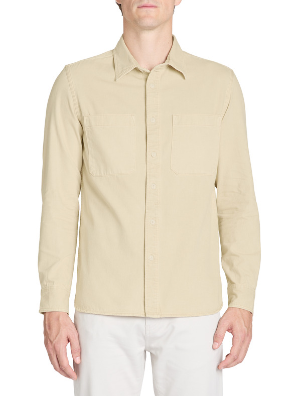 Celio Бежова мъжка памучна риза Celio Janime