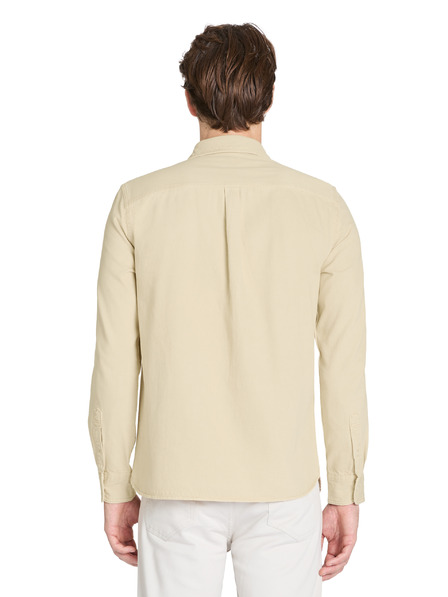 Celio Бежова мъжка памучна риза Celio Janime