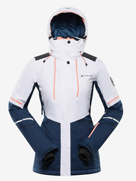 ALPINE PRO Дамско ски яке с мембрана ptx ALPINE PRO ZARIBA бяло
