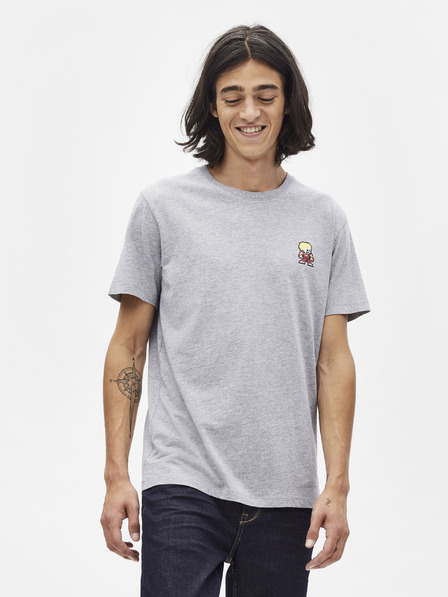 Celio Светлосива тениска Celio Lsebar