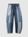 GAP Дънки с висок ръст с кръпки GAP