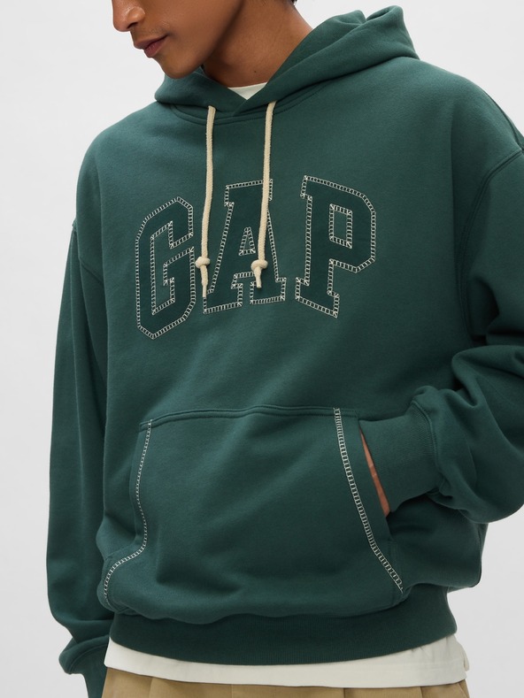 GAP Oversize суитшърт Stitch с лого GAP