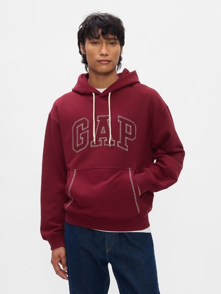 GAP Овърсайз суитчър с лого с шевици GAP