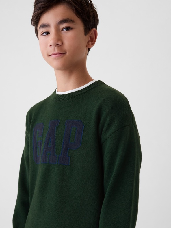 GAP Детски пуловер с логото на GAP
