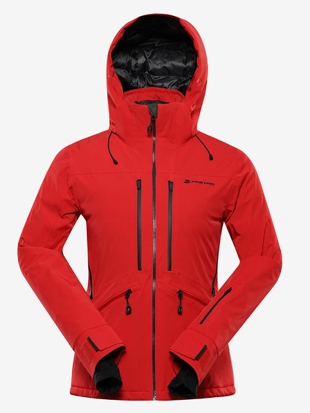 ALPINE PRO Дамско ски яке с мембрана за сняг PTX ALPINE PRO REASA олимпийско червено