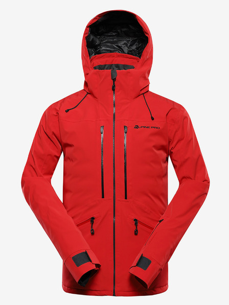 ALPINE PRO Мъжко ски яке с мембрана за сняг от ptx ALPINE PRO REAS олимпийско червено