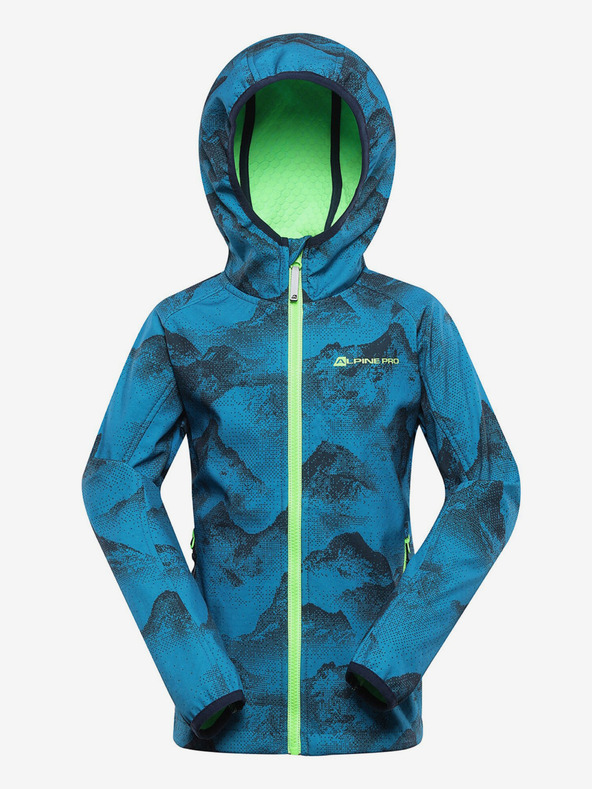 ALPINE PRO Синьо детско софтшел яке с мембрана Alpine Pro Ezoro