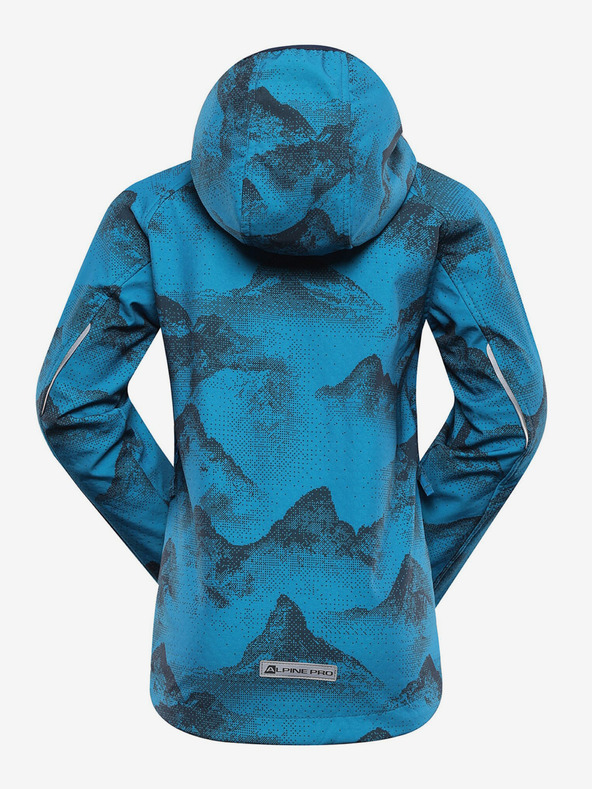 ALPINE PRO Синьо детско софтшел яке с мембрана Alpine Pro Ezoro