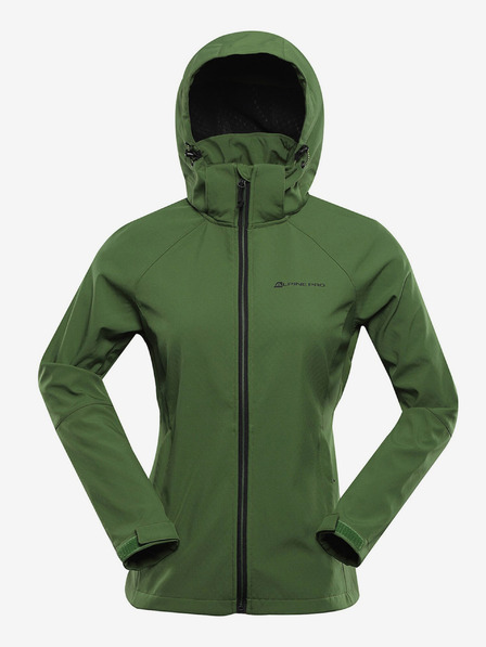 ALPINE PRO Зелено дамско софтшел яке с мембрана Alpine Pro Hoora