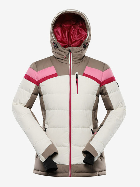 ALPINE PRO Дамско пухено ски яке с мембрана PTX ALPINE PRO FERERA creme