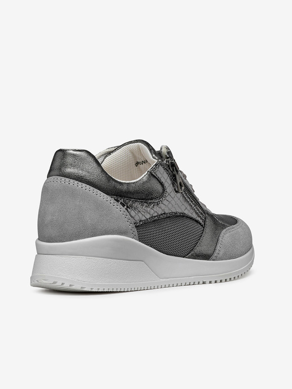 Geox Сиви дамски маратонки Geox Haleney