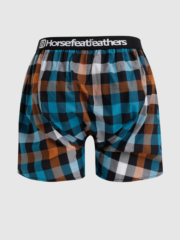 Horsefeathers Сини карирани шорти Horsefeathers Clay