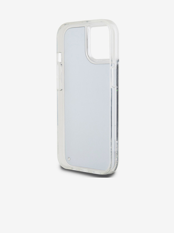 DKNY Заден капак с лого на арка с течен блясък за iPhone 14 Black DKNY