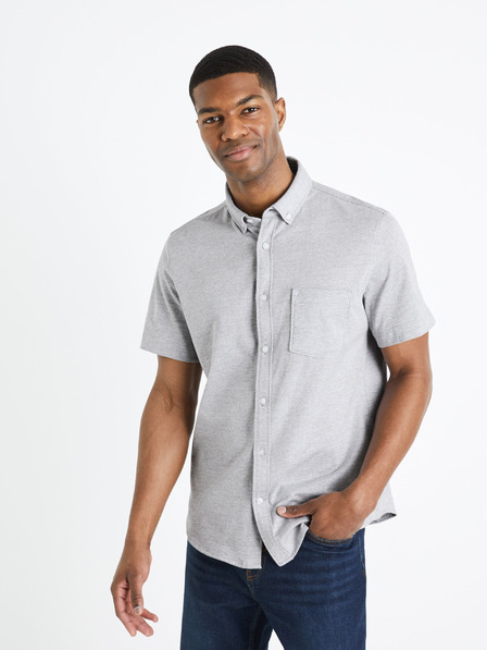 Celio Светлосива мъжка риза Celio Barik