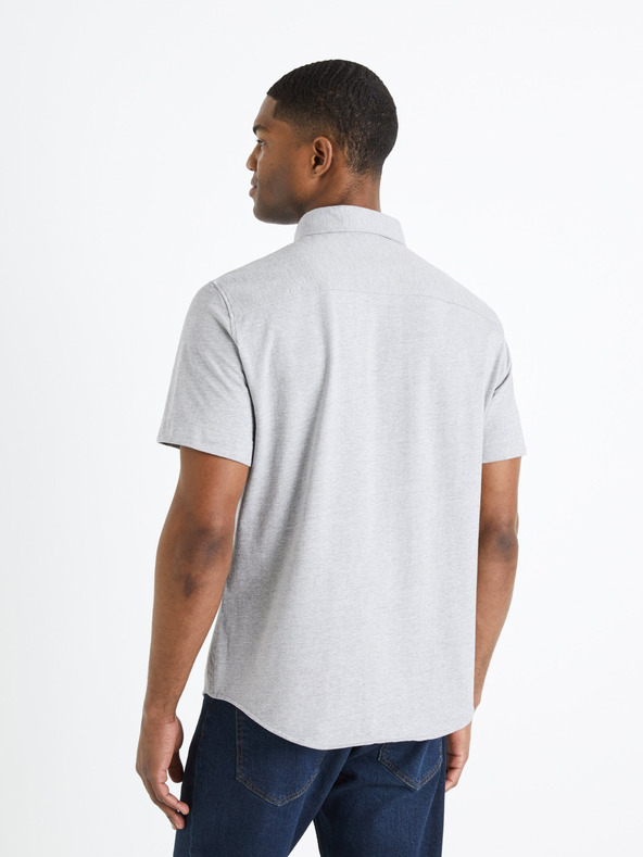Celio Светлосива мъжка риза Celio Barik