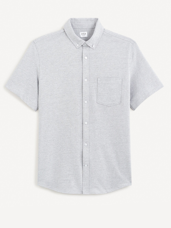 Celio Светлосива мъжка риза Celio Barik