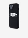 DKNY Течен силиконов капак с лого на арката MagSafe за iPhone 14 Black DKNY