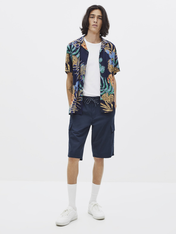 Celio Тъмносини къси панталони Celio Rolver2Bm