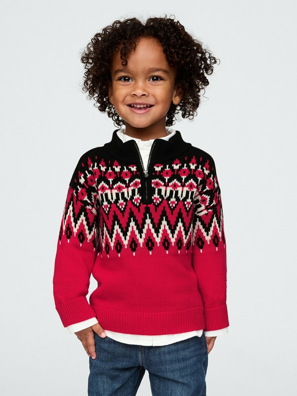 GAP Бебешки пуловер Fair Isle GAP