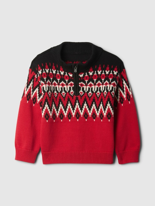 GAP Бебешки пуловер Fair Isle GAP