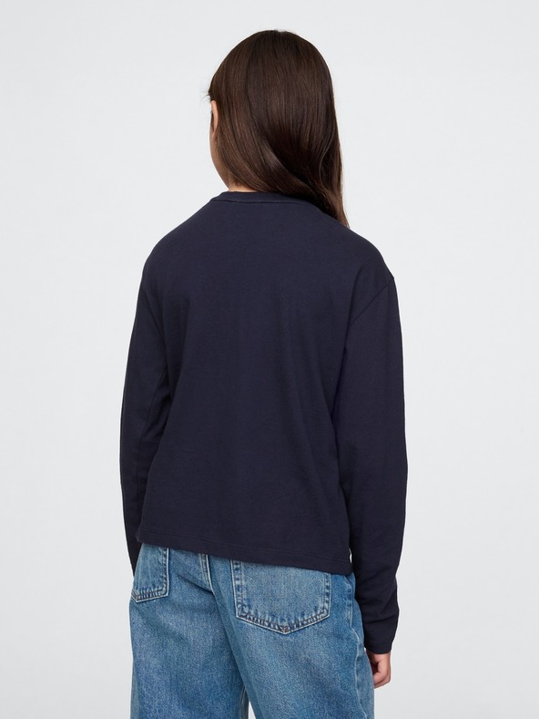 GAP Бебешка тениска с лого от пайети GAP