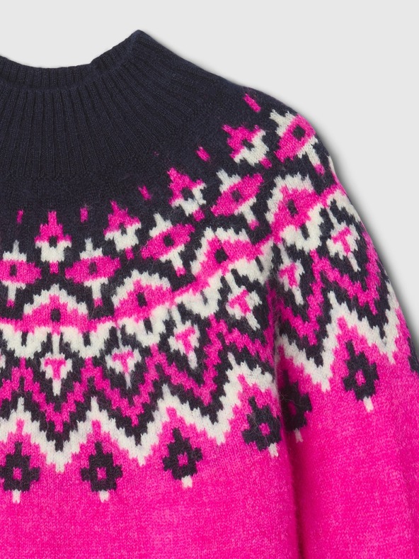 GAP Бебешки пуловер рокля Fair Isle GAP