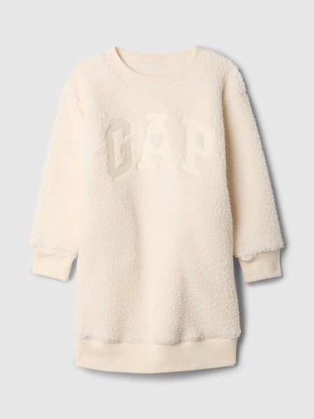 GAP Бебешка суитшъртена рокля с лого GAP